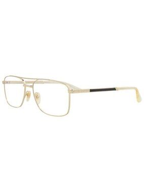 New Gucci Mens Aviator Gold Gold Transparent Fashion Designer Eyeglasses